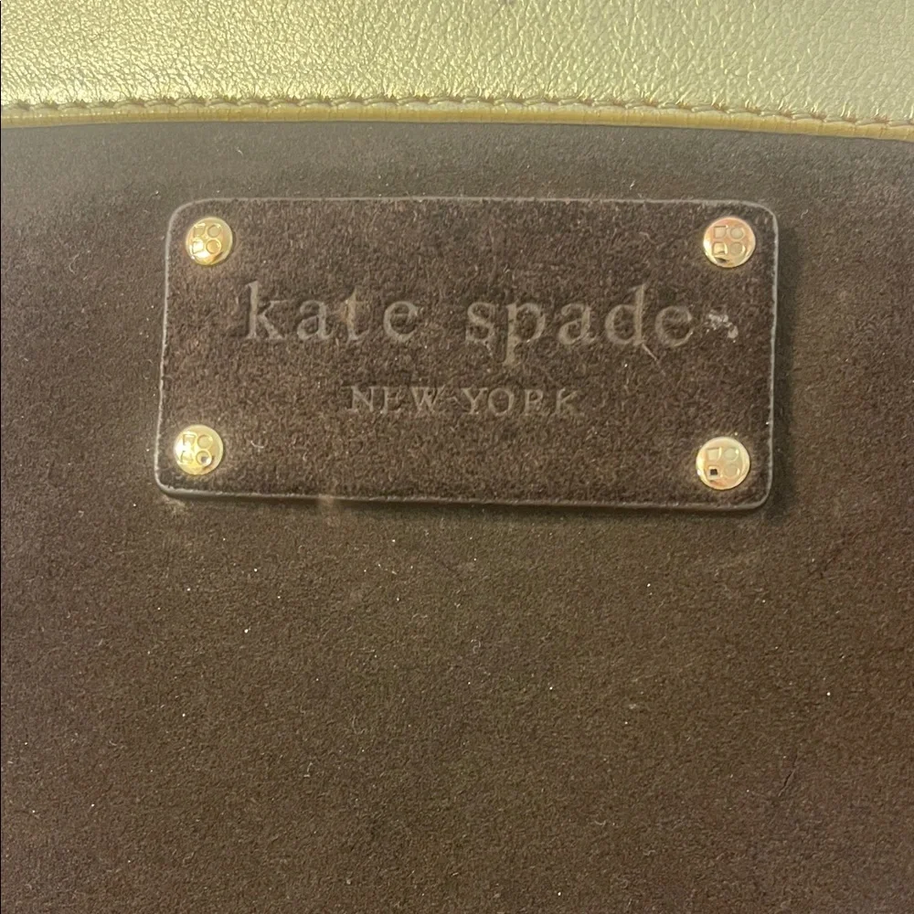 Kate Spade Suede Brown and Gold Tote EUC